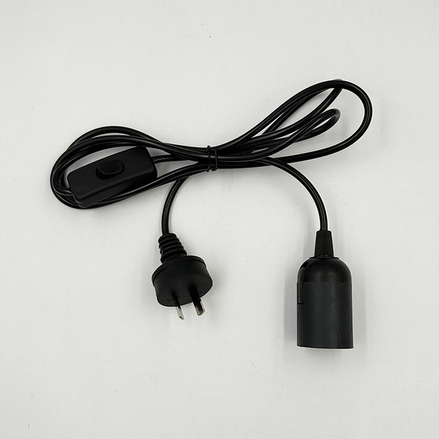 1.8M EU Dimmer Cavo di alimentazione Cavo E27 Basi lampada Spina rotonda con filo interruttore per lampadario E14 Portalampada Lampada 220V 110V