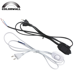 Vendita calda 301 Interruttore a pulsante dimmerabile Cavo spina europea 301 interruttore dimmer Spina americana Cavo AC110-220V 1,8 m