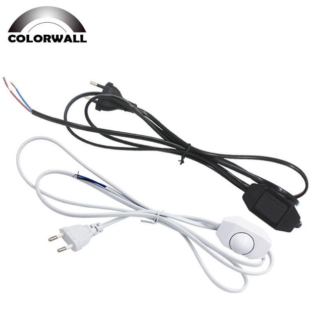 Vendita calda 301 Interruttore a pulsante dimmerabile Cavo spina europea 301 interruttore dimmer Spina americana Cavo AC110-220V 1,8 m