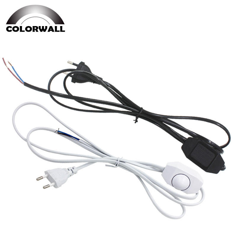 Vendita calda 301 Interruttore a pulsante dimmerabile Cavo spina europea 301 interruttore dimmer Spina americana Cavo AC110-220V 1,8 m