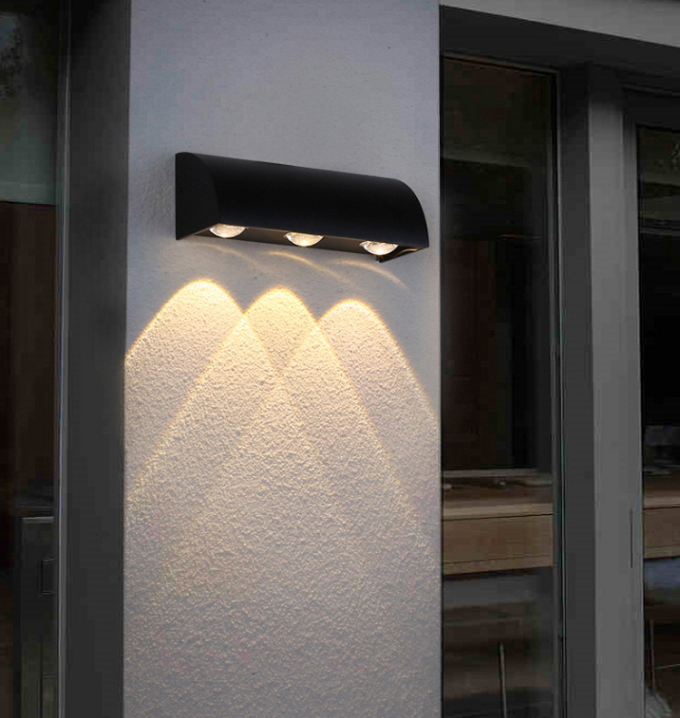 3W 6W Moderna semplice esterna impermeabile IP65 LED lampada da parete lampade da giardino applique da parete prezzo di fabbrica