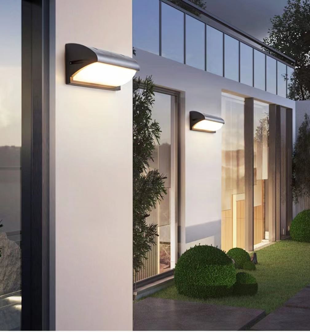 Lampada da parete per esterni a LED da 12 W. Applique da parete a led impermeabile, semplice corridoio, scale, luce da cortile, applique da parete per balcone, super luminosa