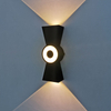 6W Led Waterproof Outdoor su e giù illuminazione da giardino a forma di corno IP65 lampada da parete a soppalco per esterni applique a led moderna