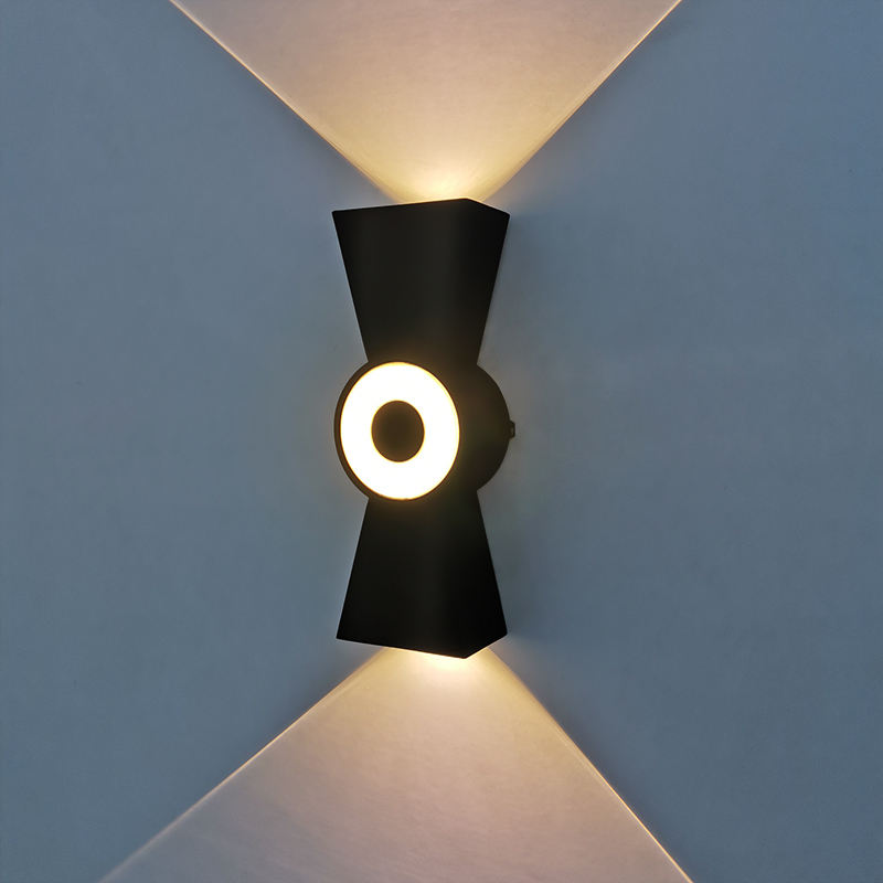 6W Led Waterproof Outdoor su e giù illuminazione da giardino a forma di corno IP65 lampada da parete a soppalco per esterni applique a led moderna