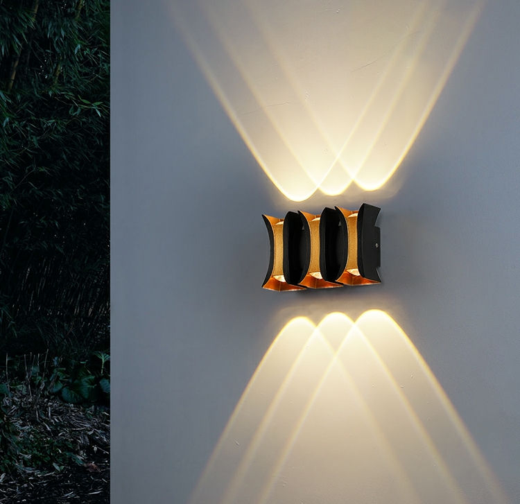 Lampade da parete in vetro da giardino Lampada da esterno per esterni Retro IP65 LED impermeabile per portico di casa Corridoio GatewayGate Patio