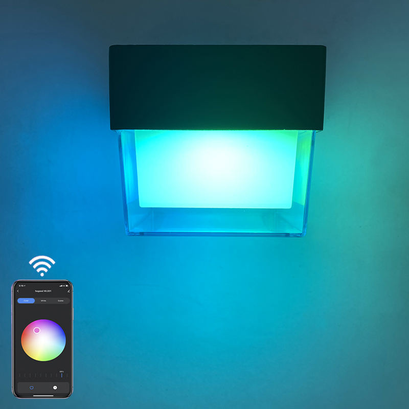Nuovo design di vendita calda di alta qualità 3w 6w 9w Outdoor Single Down Led Cob Applique da parete rotonda Lampada da parete a led IP65 Crystal Hotel Lamp