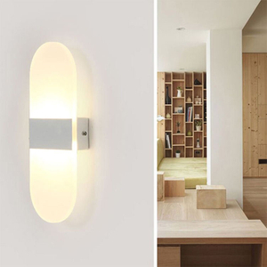 Lampada da parete Nordic Personality 6W semplice soggiorno a led Sfondo Lampada da parete rotonda per hotel corridoio illuminazione minimalista