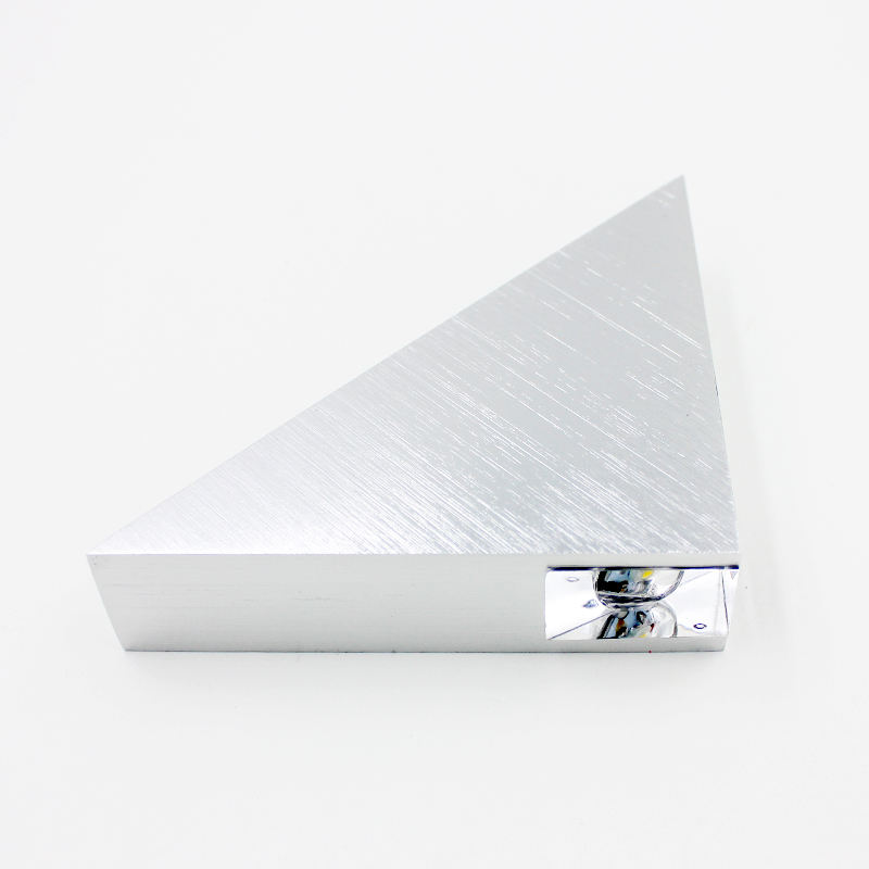 Lampada da parete a led a nastro Triangle 3W per illuminazione interna AC85-265V Apparecchio di illuminazione in alluminio senza sfarfallio Telecomando Applique da parete