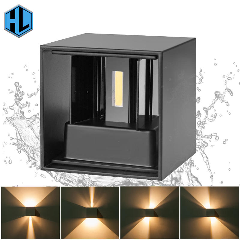 Cubo regolabile IP65 High Lumen 12W Up And Down Led Lampada da parete per esterni a LED