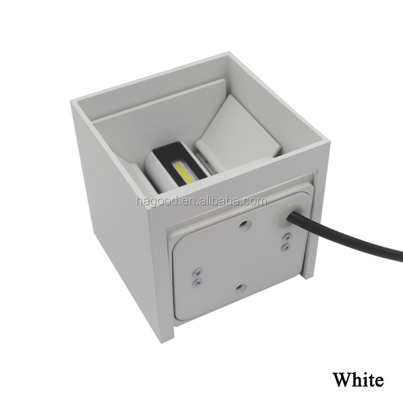 Moderna applique da parete a LED su e giù per l'illuminazione Cube Sconce Lamp Fixture Mount Outdoor Home Room Camera da letto Decorazione per l'illuminazione dell'hotel