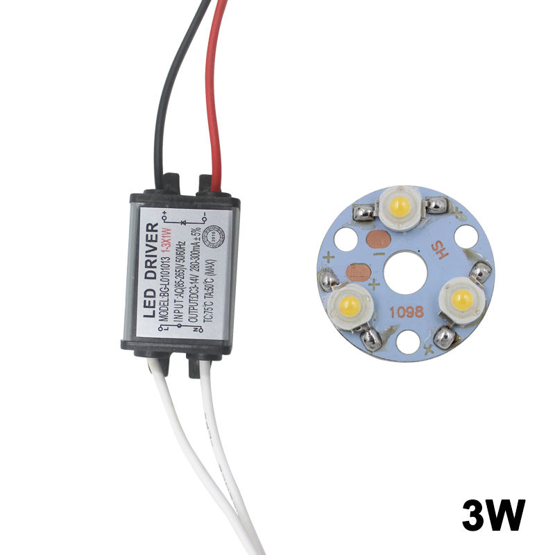 Lampadina ad alta potenza da 3 W con trasformatore di illuminazione del driver dell'adattatore del driver LED 280-300 mA