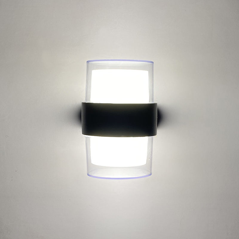 Lampada da parete 10 * 2W Lampada da parete a LED 2.4G a parete a tre temperature di colore con lampada da parete impermeabile in acrilico con telecomando