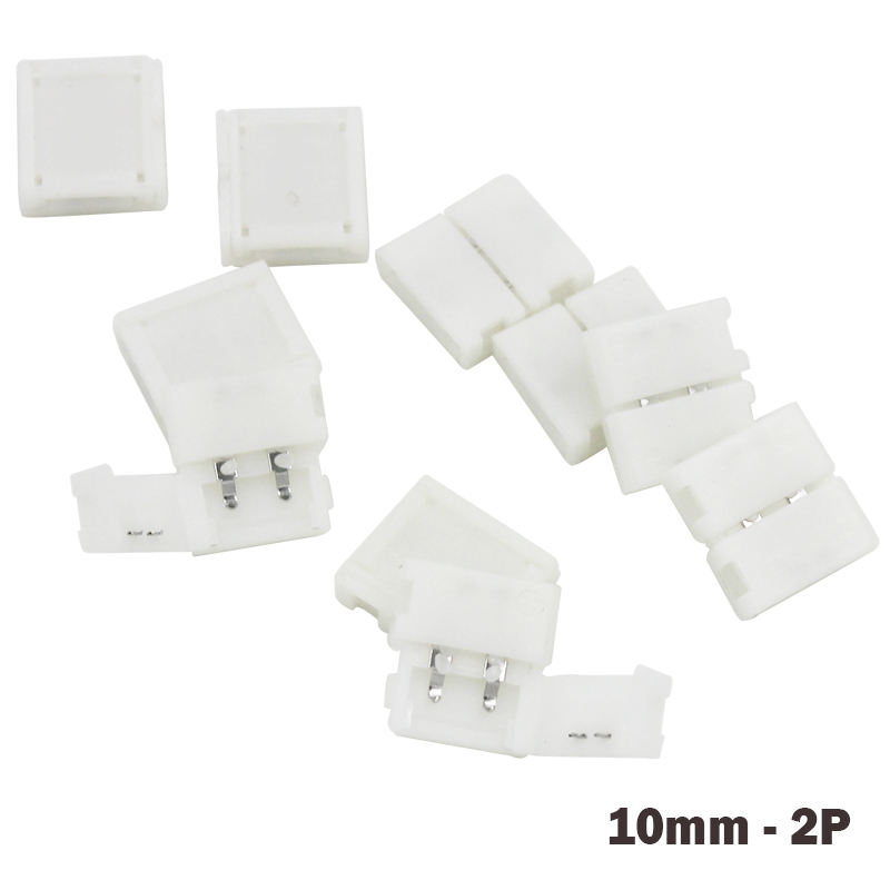 8mm2P/10mm 2P/10mm 4P Splitter Senza Saldatura Sinistra Rapida Senza Saldatura Connettore Angolo Adattatore 12 v 3528/5050 Striscia LED RGB