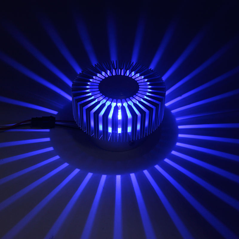 Moderna lampada da parete a LED da 3W Lampada da parete a LED in alluminio con illuminazione AC85-265V Apparecchio di design per interni per la decorazione dell'illuminazione a parete Bar