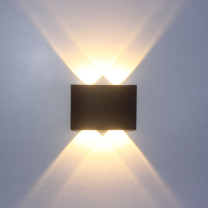 Lampada da parete a led ovale nera 4W Illuminazione esterna impermeabile per portico da giardino