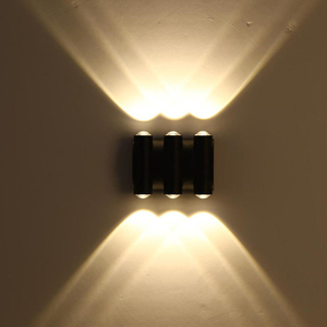 Lampada da parete moderna IP65 Illuminazione per esterni Lampada da parete a LED da 8W impermeabile per interni Soggiorno Corridoio Parco Paesaggio Luce da giardino