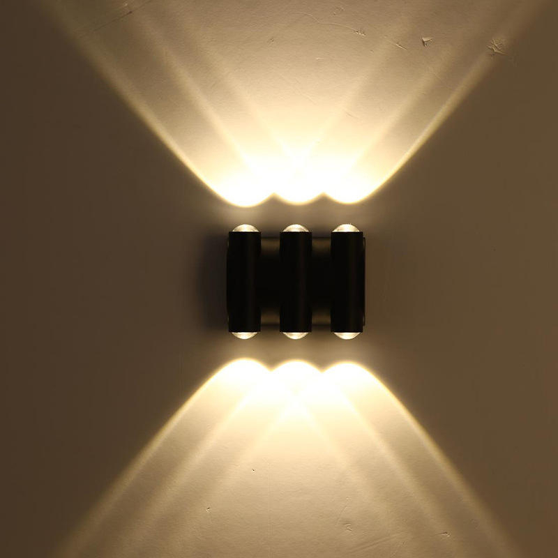 Lampada da parete moderna IP65 Illuminazione per esterni Lampada da parete a LED da 8W impermeabile per interni Soggiorno Corridoio Parco Paesaggio Luce da giardino