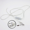 Cavo a 2 linee da 0,75 mm Cavo da 1,8 m On Off Cavo di alimentazione per lampada a LED con interruttore a pulsante Spina UE / USA Commutazione luce Prolunga cavo trasparente