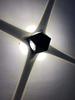 Lampada da parete impermeabile Guscio nero a forma di diamante 12W
