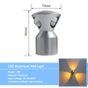 3W 4W 5W LED Applique da parete in alluminio Lampada da comodino rotonda Camera da letto Applique Apparecchio di illuminazione a parete