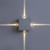Lampada da parete a soppalco lmap a led quadrata argento di buona qualità Prezzo di fabbrica illuminazione interna moderna