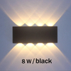 Lampada da parete su e giù 6W Illuminazione esterna impermeabile per portico da giardino Illuminazione molto richiesta Vendita calda Nessuna batteria montata a parete