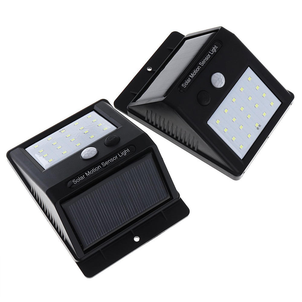 LED Solar Power Light 20LED Luce a parete PIR Motion Sensor Outdoor Impermeabile solare 