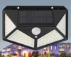 100 LED Lampade da parete solari Lampada solare per esterni Sensore di movimento Luce solare a energia solare Lampione stradale per luce da giardino