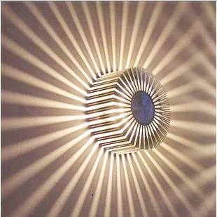 Apparecchio ad alta luminosità da 3W Design moderno Applique da parete a LED Hotel Bar KTV Plafoniera Applique da parete a Led Lampada da interno Lampada da girasole