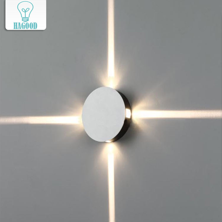 Applique da parete rotonda per interni Lampada da parete a croce moderna lampada da comodino scale illuminazione moderna per interni per applique da parete per hotel e casa