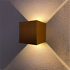 Regolabile IP65 impermeabile per interni ed esterni Cube Cob LED lampada da parete soggiorno camera da letto in alluminio su e giù per portico da giardino a led