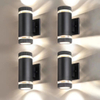 lampade da parete a led lampade da parete nere Le lampade da parete cilindriche devono essere installate con lampadine GU10 su e giù 