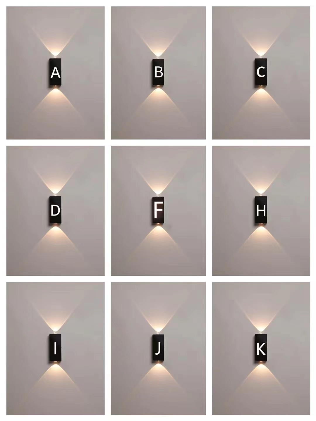 Lampada da parete a lettera lampada da parete digitale su e giù lampada da parete a LED numero civico luce applique da parete a led per esterni parete per esterni illuminazione a led applique da parete a led per esterni
