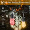 Luci a stringa solare a LED Decorazione natalizia Lampadina IP65 Lampada da patio impermeabile Ghirlanda per mobili da giardino all'aperto