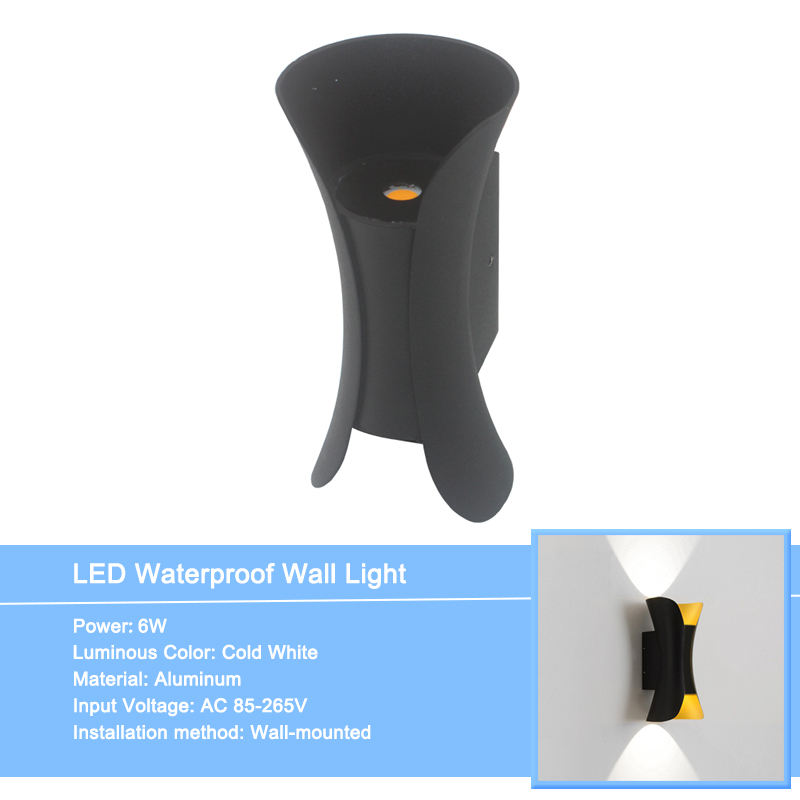 Applique da esterno impermeabile IP65 a LED a striscia lunga Lampada da parete moderna a parete adatta per soggiorno Cortile Portico Patio