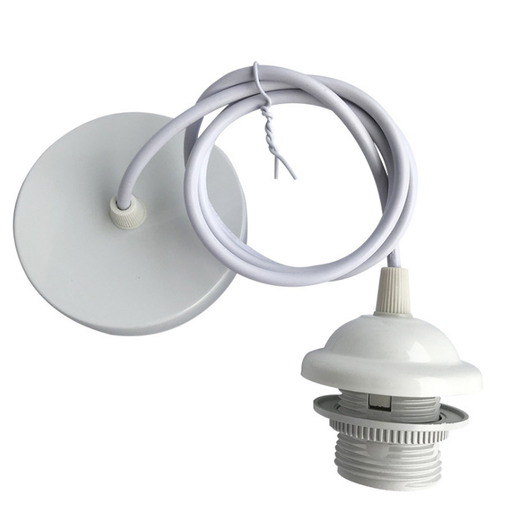 Vassoio da soffitto con filo di sospensione corpo luce vite portalampada E27 lampadario portalampada illuminazione lampade accesso lampadina LED