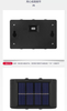 Luce solare da giardino a led in alluminio con sensore di movimento luce solare esterna a led