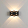 IP65 applique da parete a LED in alluminio RGB per esterni impermeabile recinzione da giardino lampada da parete per interni moda per camera da letto comodino soggiorno scale