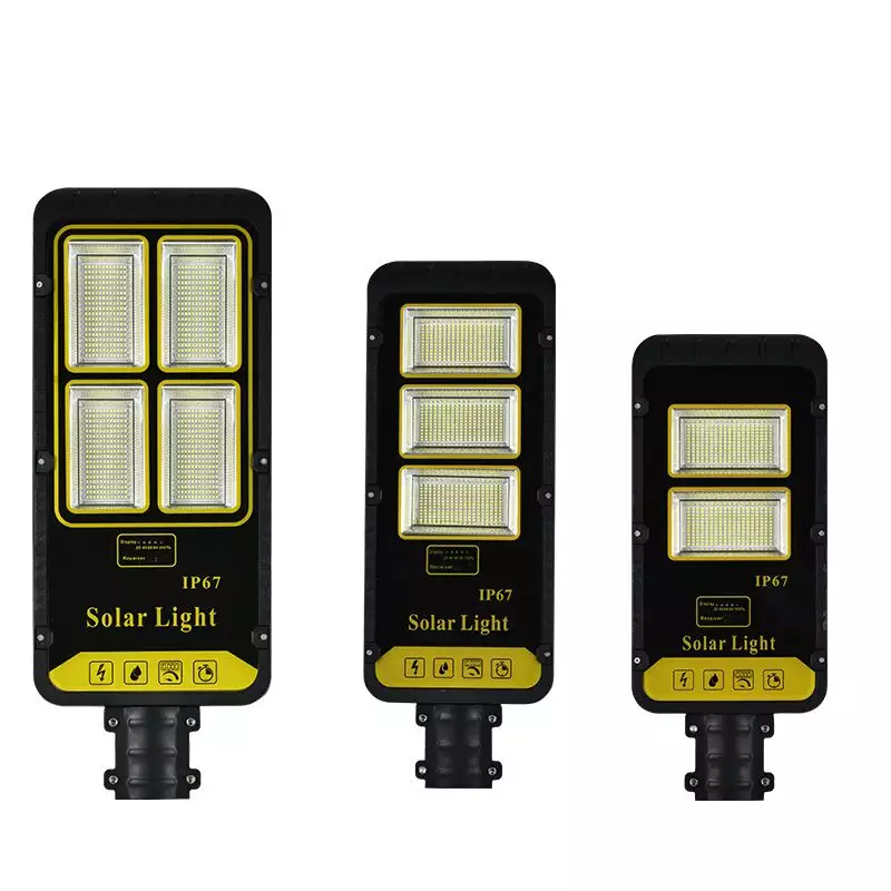 Lampada solare a LED da 500 watt Lampada solare per esterni Luce solare alimentata Sensore di movimento PIR impermeabile Lampione stradale per la decorazione del giardino