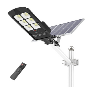 Lampada solare a LED da 500 watt Lampada solare per esterni Luce solare alimentata Sensore di movimento PIR impermeabile Lampione stradale per la decorazione del giardino
