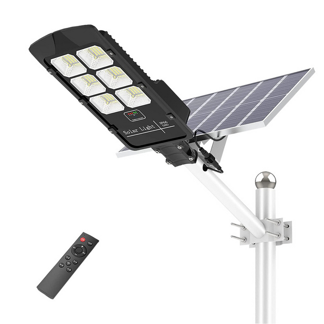Lampada solare a LED da 500 watt Lampada solare per esterni Luce solare alimentata Sensore di movimento PIR impermeabile Lampione stradale per la decorazione del giardino