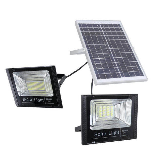 2023 caldo 10W 25W 45W 65W 120W 200W 300W LED Luci solari Proiettore per esterni Luci da giardino a inondazione solare Lampione solare a LED