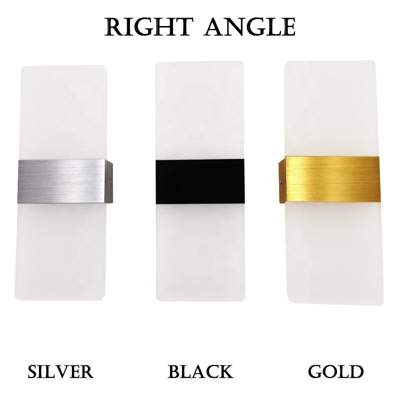 Riparo da parete a led Rifornimento della fabbrica Luce dell'hotel Superficie acrilica montata per interni Bagno Spogliatoio Comodino Negozio di barbiere Decorativo