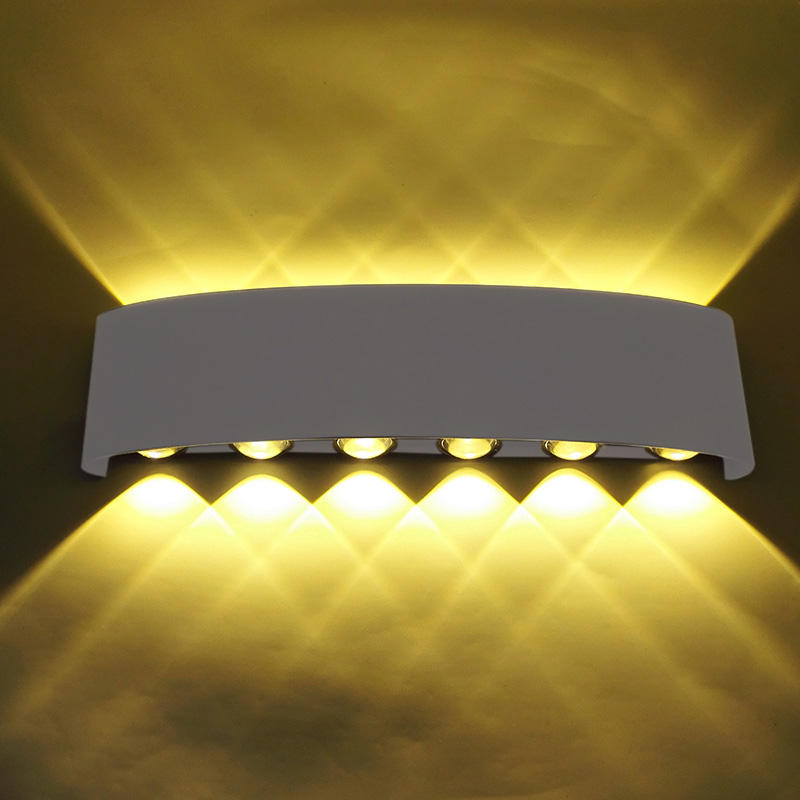6W prezzo di fabbrica a buon mercato applique da parete su e giù per la luce notturna lampada da parete luce di vanità per il 100% di sicurezza in stile europeo-americano