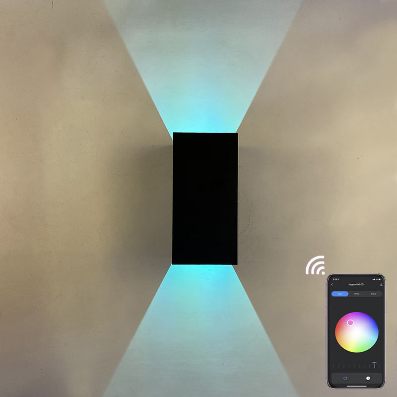 Up And Down Lamp Led Modern Square Ip65 Impermeabile Outdoor Home Wall Sconce Prezzo economico di alta qualità