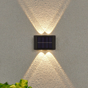 Lampada da giardino solare per esterni lampada da parete per la casa decorazione layout parete nuova lampada da parete luminosa su e giù