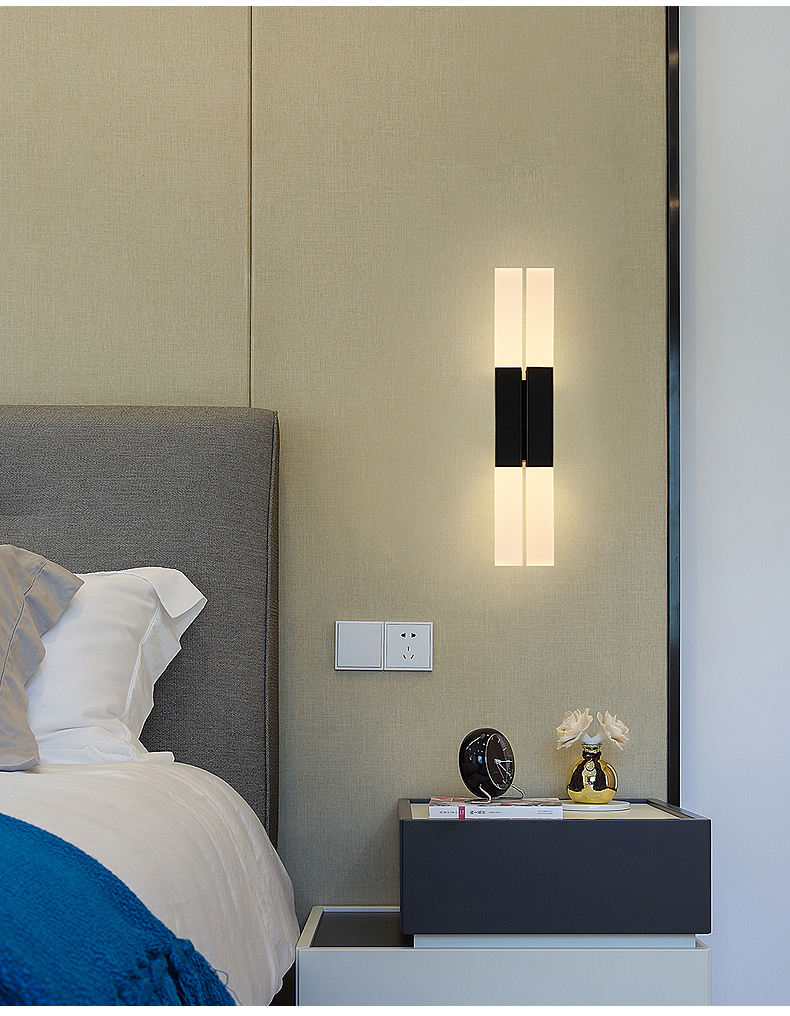 Lampade da parete per interni a LED moderne semplici da 12W luci a led luci decorative da parete decorative a led luci decorative da parete a led moderne applique da parete a led