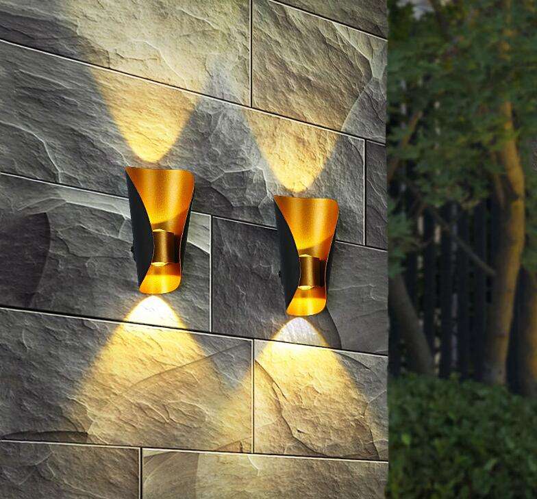 Lampada decorativa lampada da parete a led lampada da parete impermeabile grande barca e luce notturna per esterni alluminio semplice