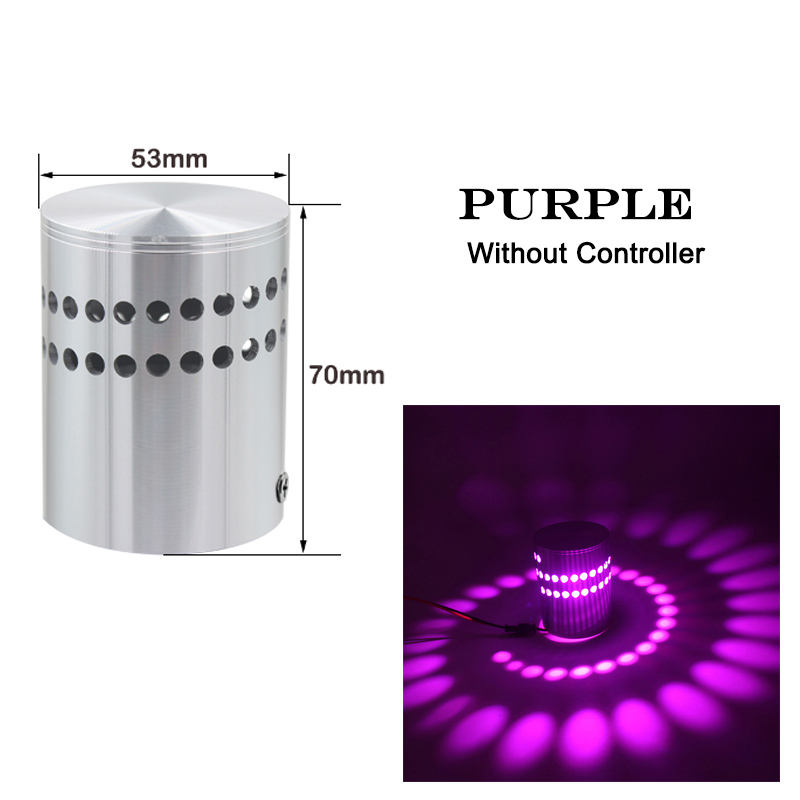 Luce mista Applique da parete con foro a spirale di alta qualità e illuminazione per interni colorata per la decorazione del soggiorno