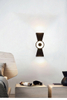 Luce a led di vendita calda Lampada da parete impermeabile Horn e moderna luce notturna per esterni in lampada da parete su e giù di alta qualità